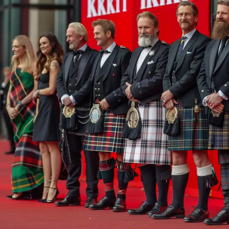Famous person wear Scottish Kilt