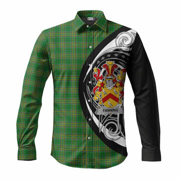 Fanning Irish Clan Long Sleeve Button Shirt Celtic Circle Style Men's Shirt S - Tartan Vibes Clothing
