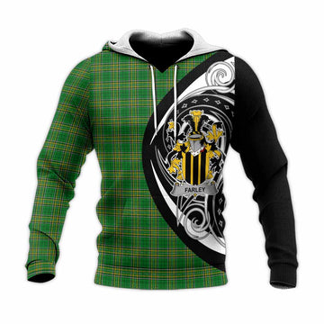 Tartan Vibes Clothing Farley Irish Clan Knitted Hoodie Celtic Circle Style