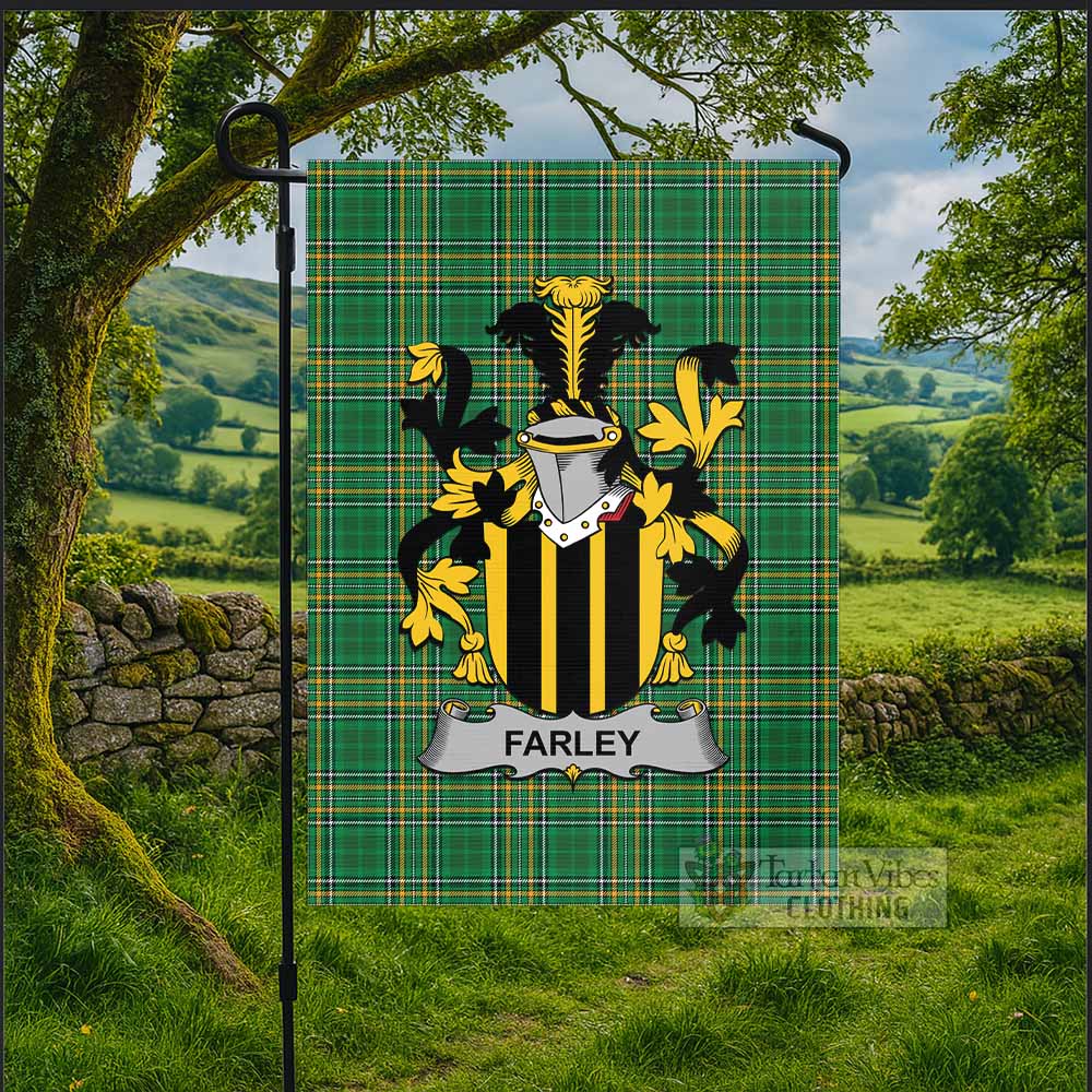 Farley Irish Clan Tartan Flag with Coat of Arms