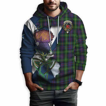 Farquharson Tartan Family Crest Hoodie Scottish Thistle Celtic Inspired