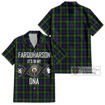 Farquharson Tartan Hawaiian Shirt with Family Crest DNA In Me Style