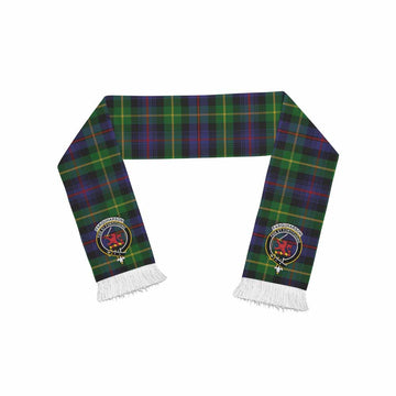 Tartan Vibes Clothing Farquharson Tartan Ruffneck Scarf with Family Crest