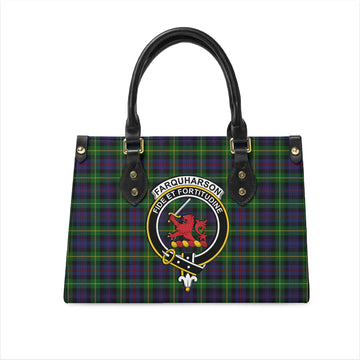 farquharson-tartan-leather-bag-with-family-crest