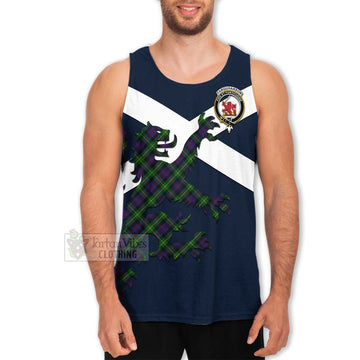 Farquharson Tartan Lion Rampant Men's Tank Top Proudly Display Your Heritage with Alba Gu Brath and Clan Name