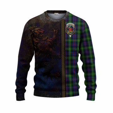Farquharson Tartan Family Crest Knitted Sweater Alba Gu Brath Be Brave Lion Ancient Style