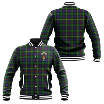 Farquharson Tartan Baseball Jacket with Family Crest Unisex - Tartan Vibes Clothing