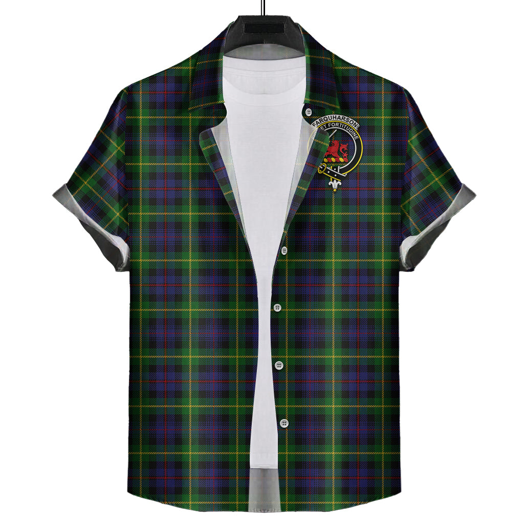 farquharson-tartan-short-sleeve-button-down-shirt-with-family-crest