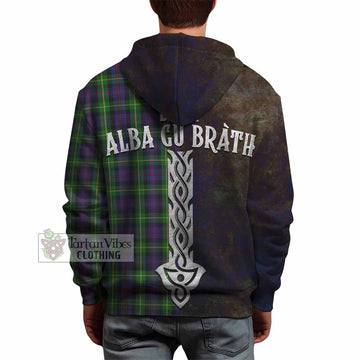 Farquharson Tartan Family Crest Hoodie Alba Gu Brath Be Brave Lion Ancient Style