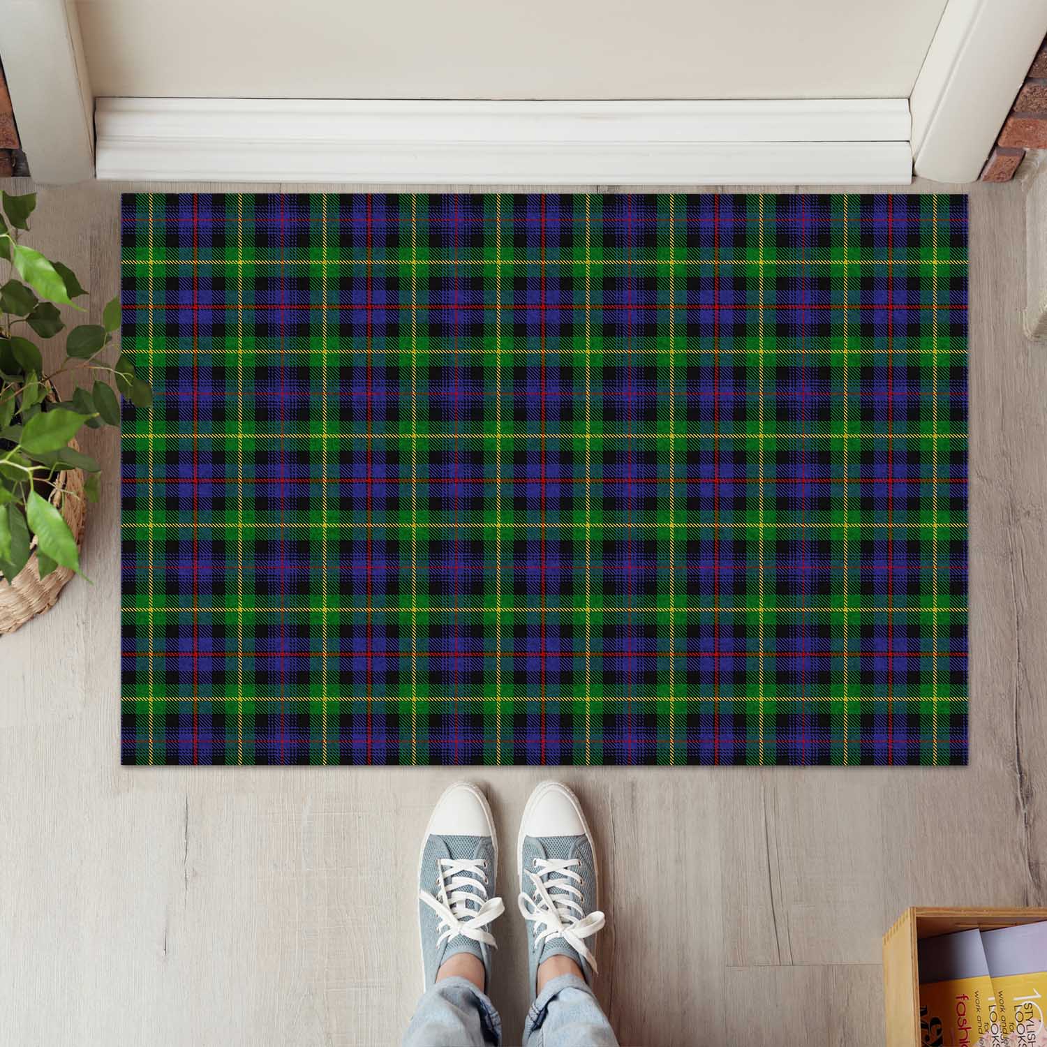 Farquharson Tartan Door Mat - Tartanvibesclothing