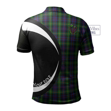Farquharson Tartan Men's Polo Shirt with Family Crest Circle Style - Tartan Vibes Clothing