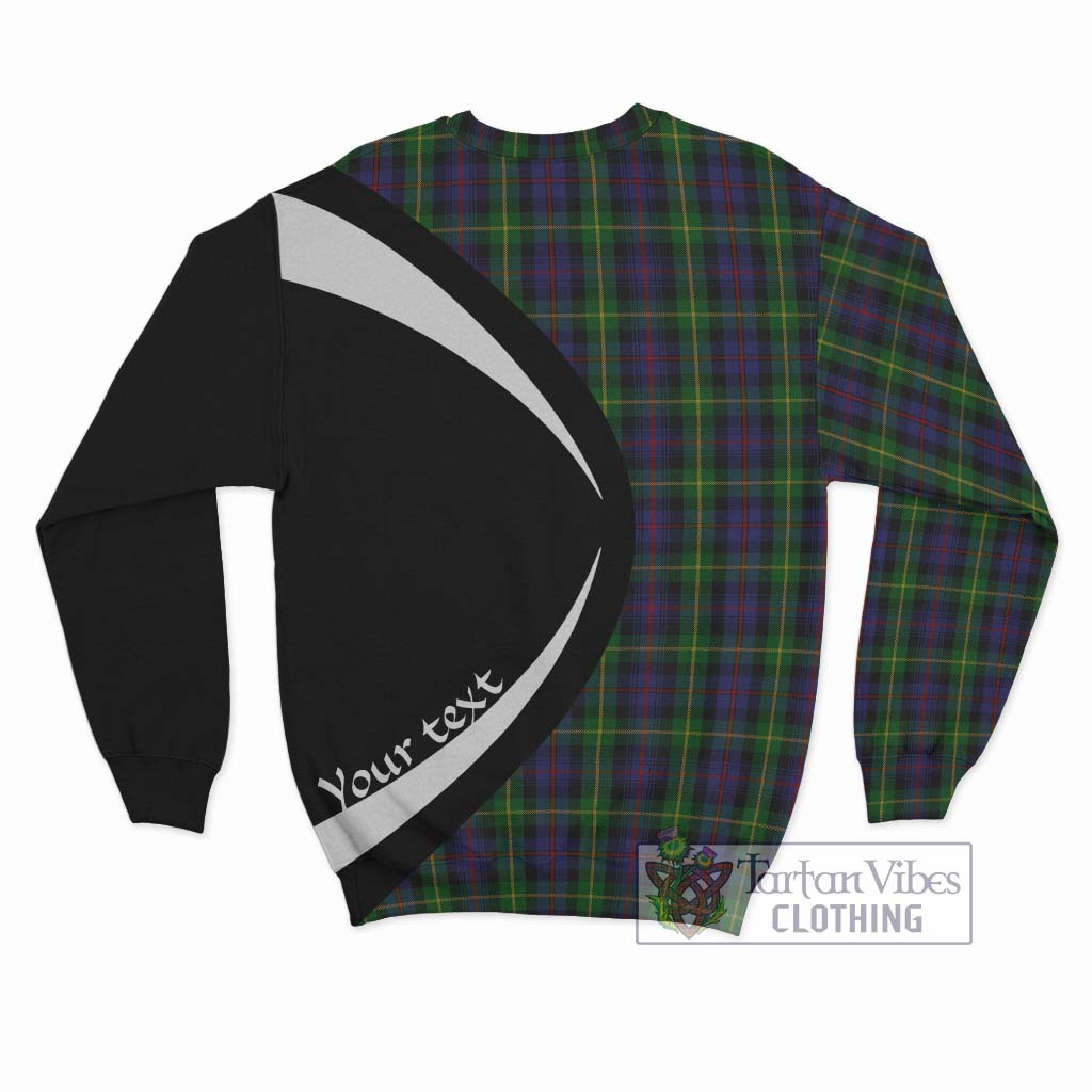 Farquharson Tartan Sweatshirt with Family Crest Circle Style - Tartan Vibes Clothing