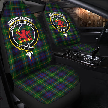 Farquharson Tartan Car Seat Cover with Family Crest - Tartanvibesclothing