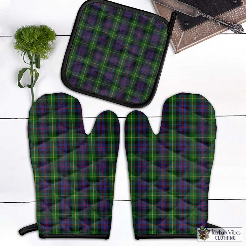 Farquharson Tartan Combo Oven Mitt & Pot-Holder Combo 1 Oven Mitt & 1 Pot-Holder Black - Tartan Vibes Clothing