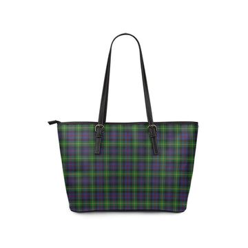 Farquharson Tartan Leather Tote Bag