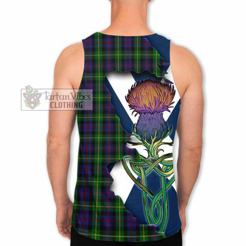 Farquharson Tartan Family Crest Men's Tank Top Scottish Thistle Celtic Inspired