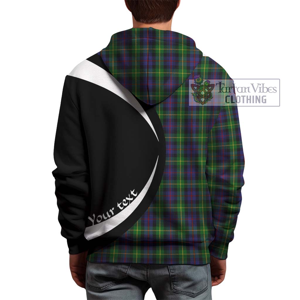 Tartan Vibes Clothing Farquharson Tartan Hoodie with Family Crest Circle Style