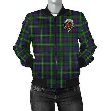 Farquharson Tartan Bomber Jacket with Family Crest