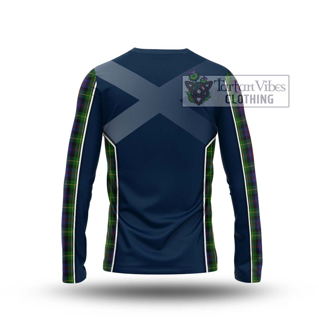 Farquharson Tartan Long Sleeve T-Shirt with Family Crest and Lion Rampant Vibes Sport Style - Tartan Vibes Clothing