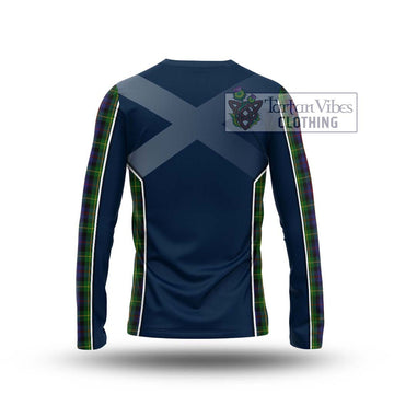Farquharson Tartan Long Sleeve T-Shirt with Family Crest and Lion Rampant Vibes Sport Style - Tartan Vibes Clothing