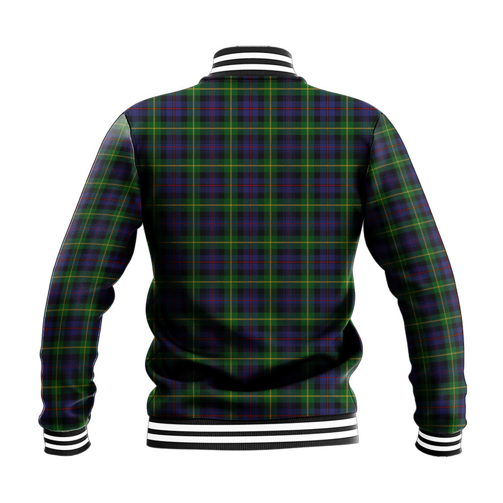 Farquharson Tartan Baseball Jacket with Family Crest - Tartan Vibes Clothing