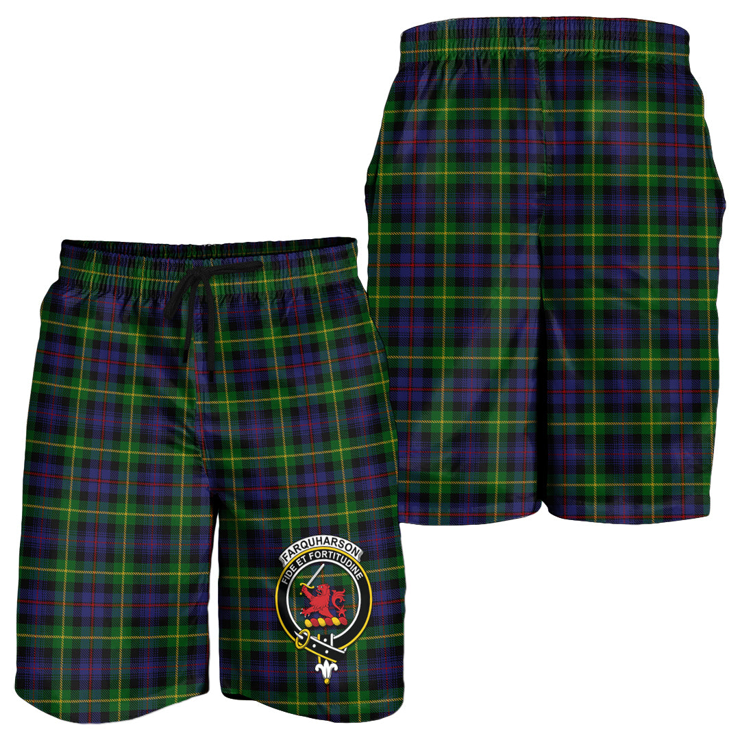 farquharson-tartan-mens-shorts-with-family-crest