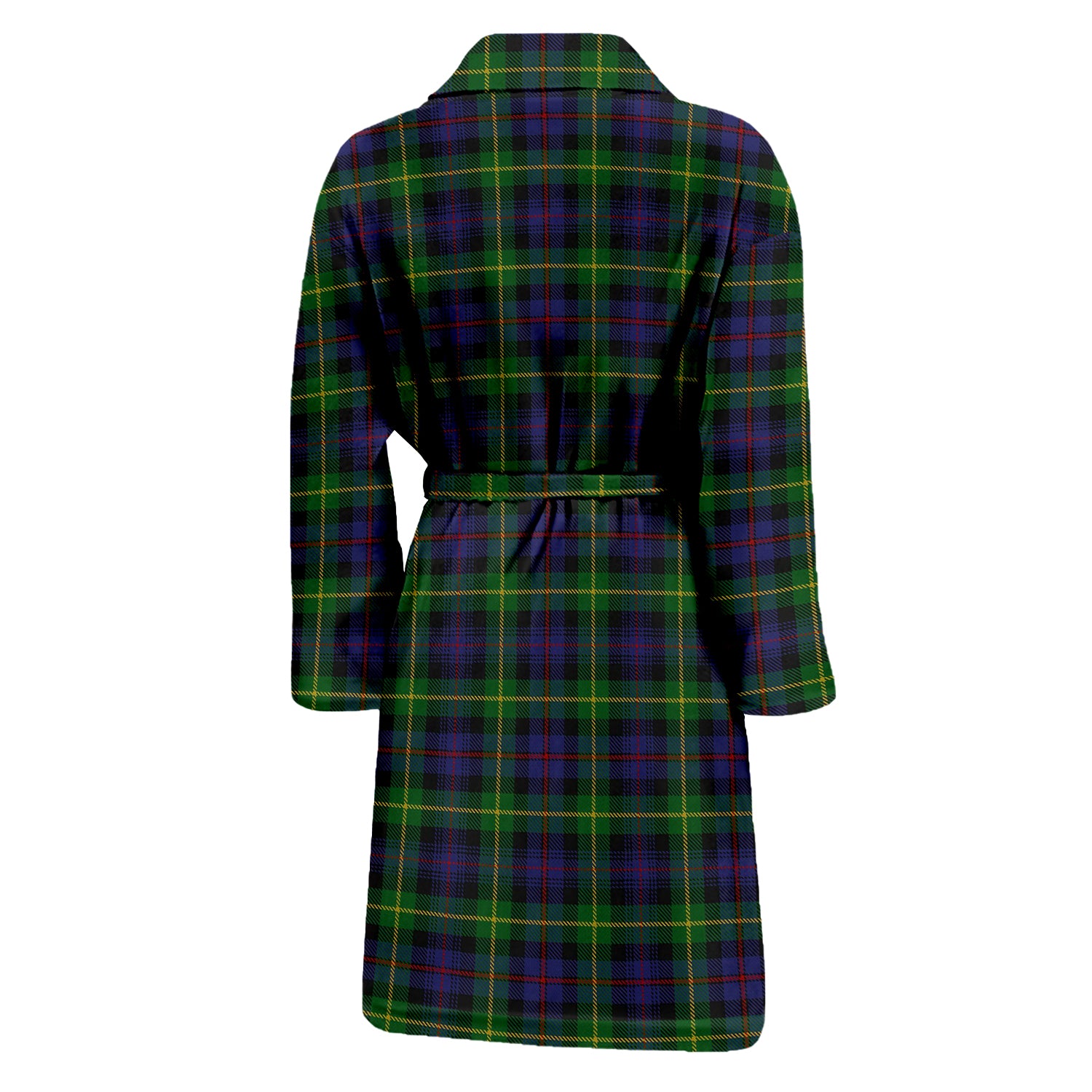 Farquharson Tartan Bathrobe with Family Crest - Tartan Vibes Clothing