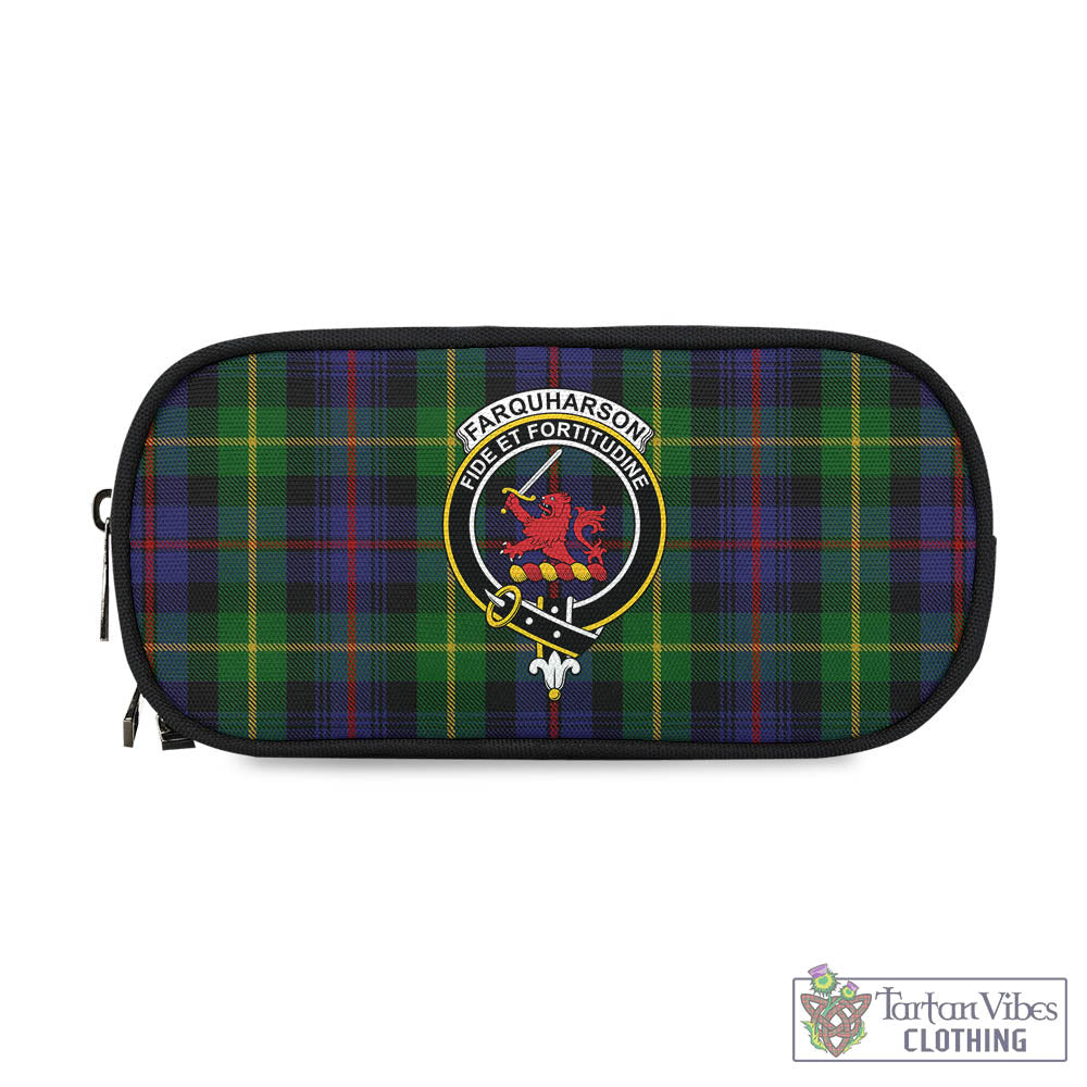 Tartan Vibes Clothing Farquharson Tartan Pen and Pencil Case with Family Crest