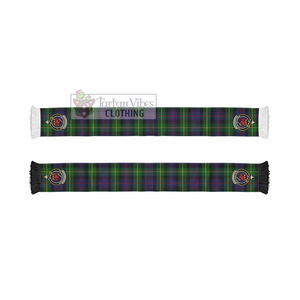 Tartan Vibes Clothing Farquharson Tartan Ruffneck Scarf with Family Crest