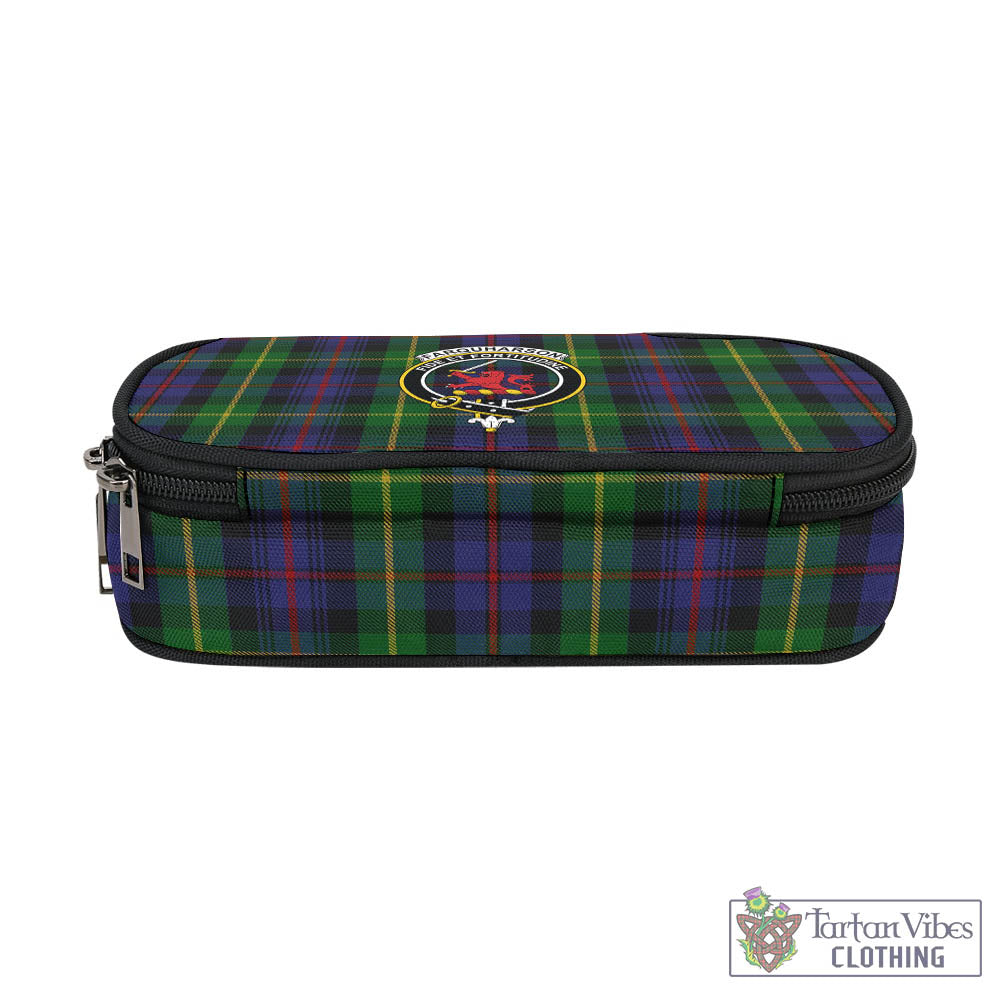 Tartan Vibes Clothing Farquharson Tartan Pen and Pencil Case with Family Crest
