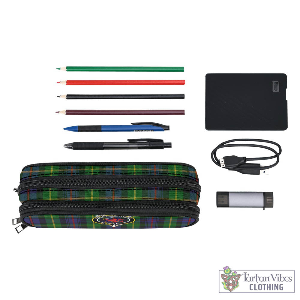 Tartan Vibes Clothing Farquharson Tartan Pen and Pencil Case with Family Crest