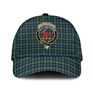 Farquharson Ancient Tartan Classic Cap with Family Crest