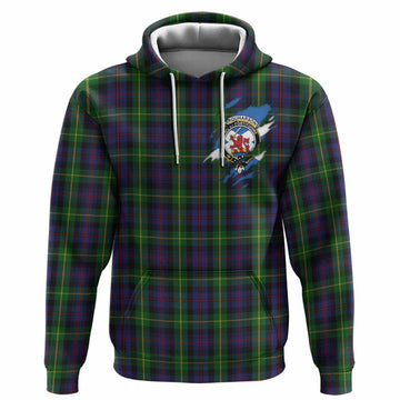 Farquharson Clan Crest In Me Tartan Hoodie Scotland Flag Style