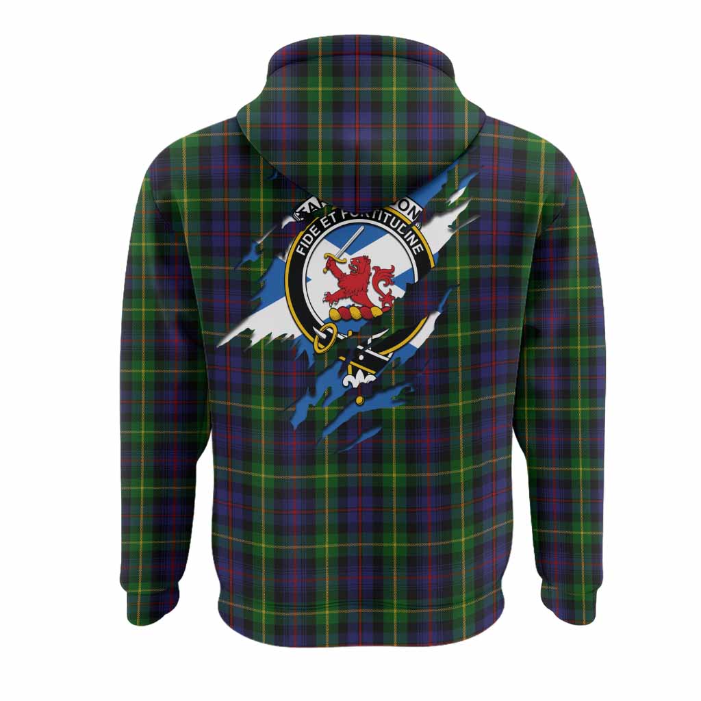 Farquharson Clan Crest In Me Tartan Hoodie Scotland Flag Style