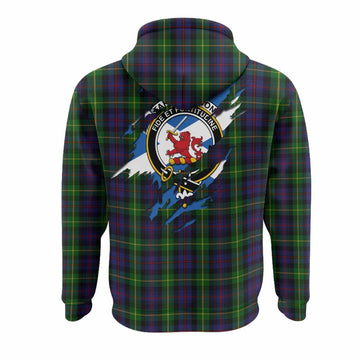 Farquharson Clan Crest In Me Tartan Hoodie Scotland Flag Style