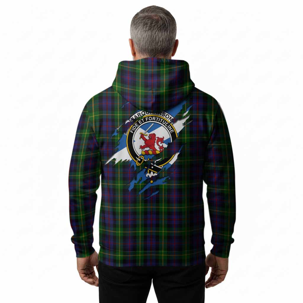 Farquharson Clan Crest In Me Tartan Hoodie Scotland Flag Style