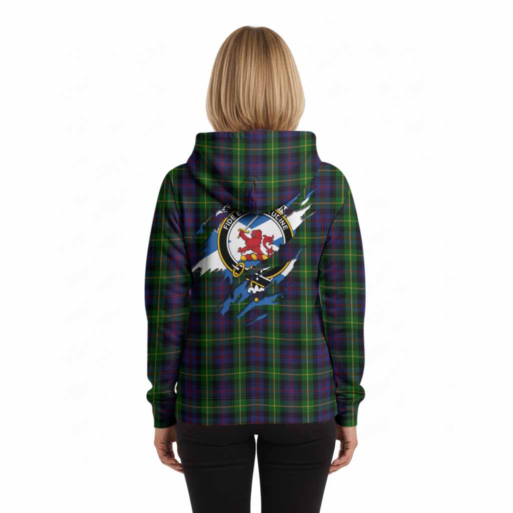 Farquharson Clan Crest In Me Tartan Hoodie Scotland Flag Style