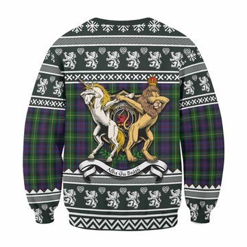Farquharson Clan Tartan Crest Christmas Sweatshirt Coat of Arms Funny Style
