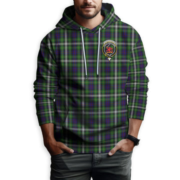 Farquharson Dress Tartan Hoodie with Family Crest