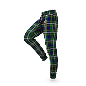 Farquharson Dress Tartan Joggers Pants with Family Crest