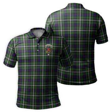 Farquharson Dress Tartan Men's Polo Shirt with Family Crest