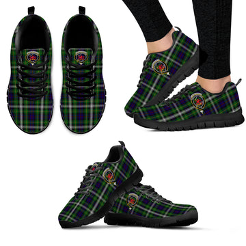 Farquharson Dress Tartan Sneakers with Family Crest