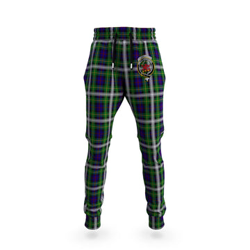 Farquharson Dress Tartan Joggers Pants with Family Crest