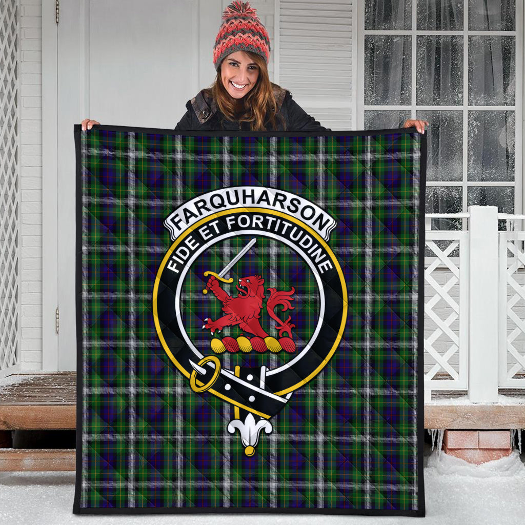 farquharson-dress-tartan-quilt-with-family-crest