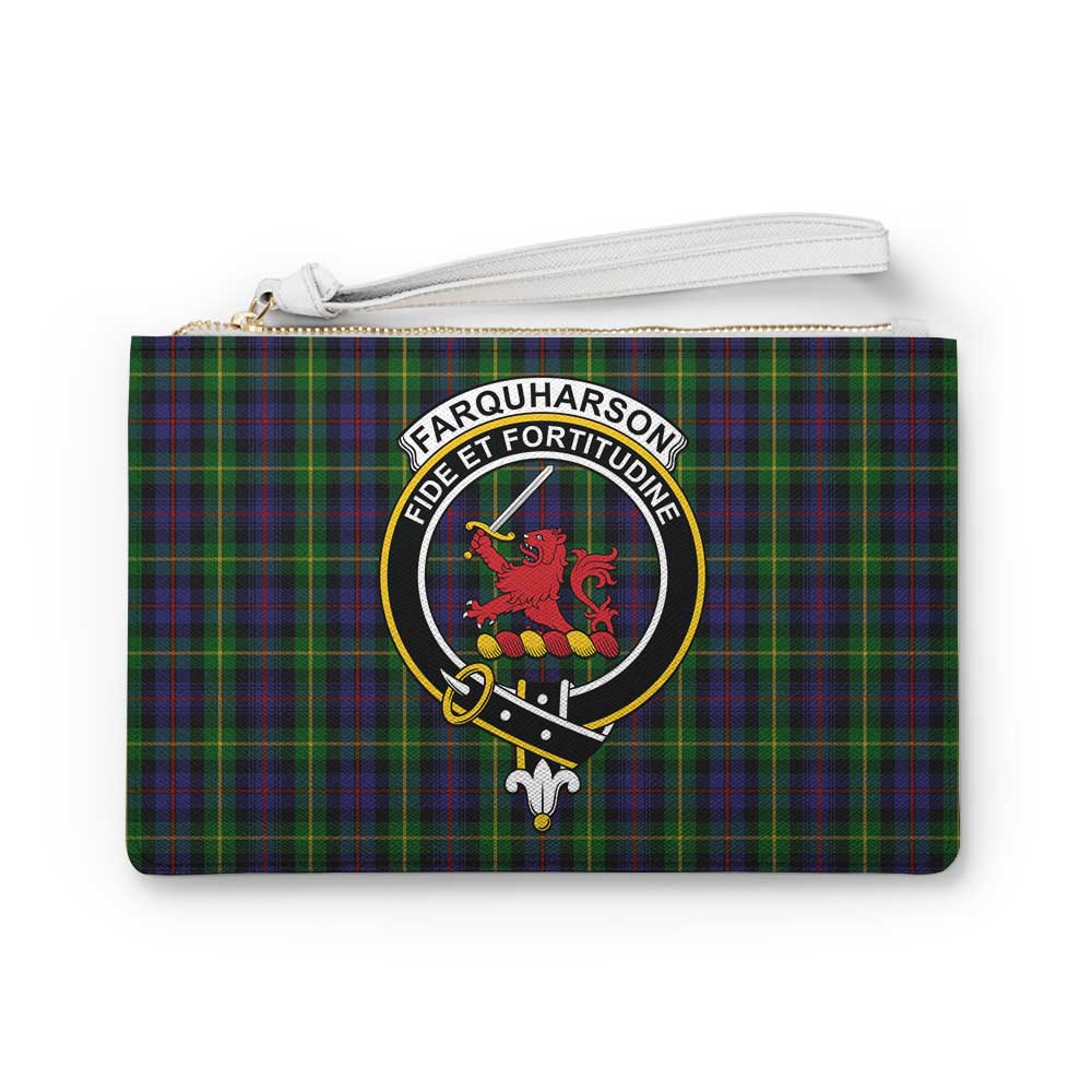 Tartan Vibes Clothing Farquharson Family Crest Tartan Clutch Bag