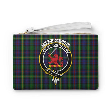 Tartan Vibes Clothing Farquharson Family Crest Tartan Clutch Bag