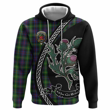 Farquharson Family Crest Tartan Hoodie Alba Thistle Inspired