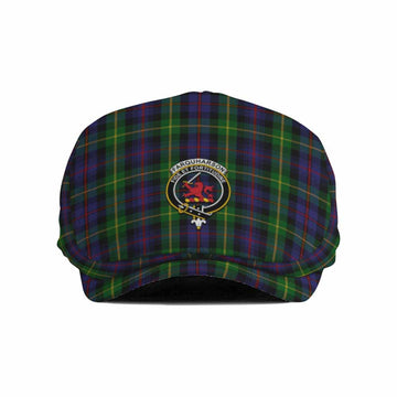 Farquharson Family Crest Tartan Jeff Cap, Tartan Flat Cap