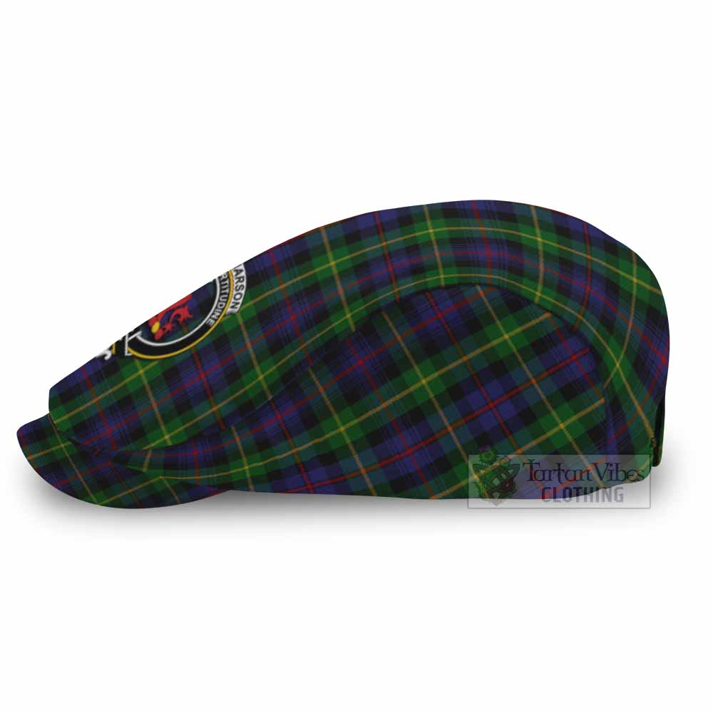 Farquharson Family Crest Tartan Jeff Cap, Tartan Flat Cap