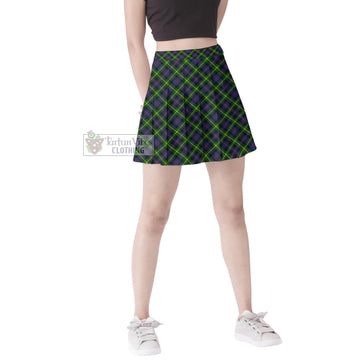 Farquharson Modern Tartan Women's Plated Mini Skirt